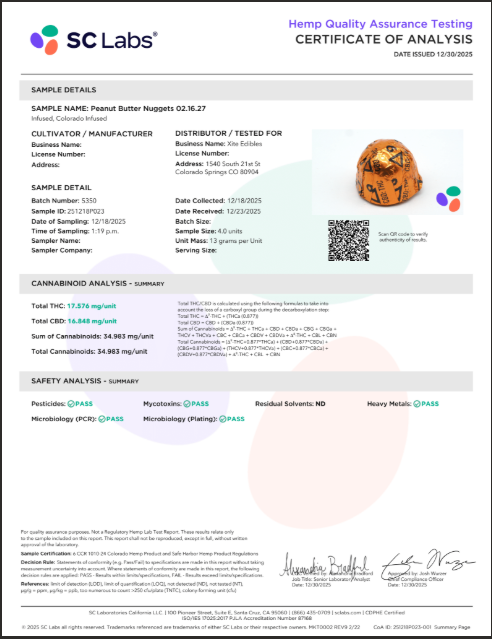 Xite Chocolate Nuggets 30mg