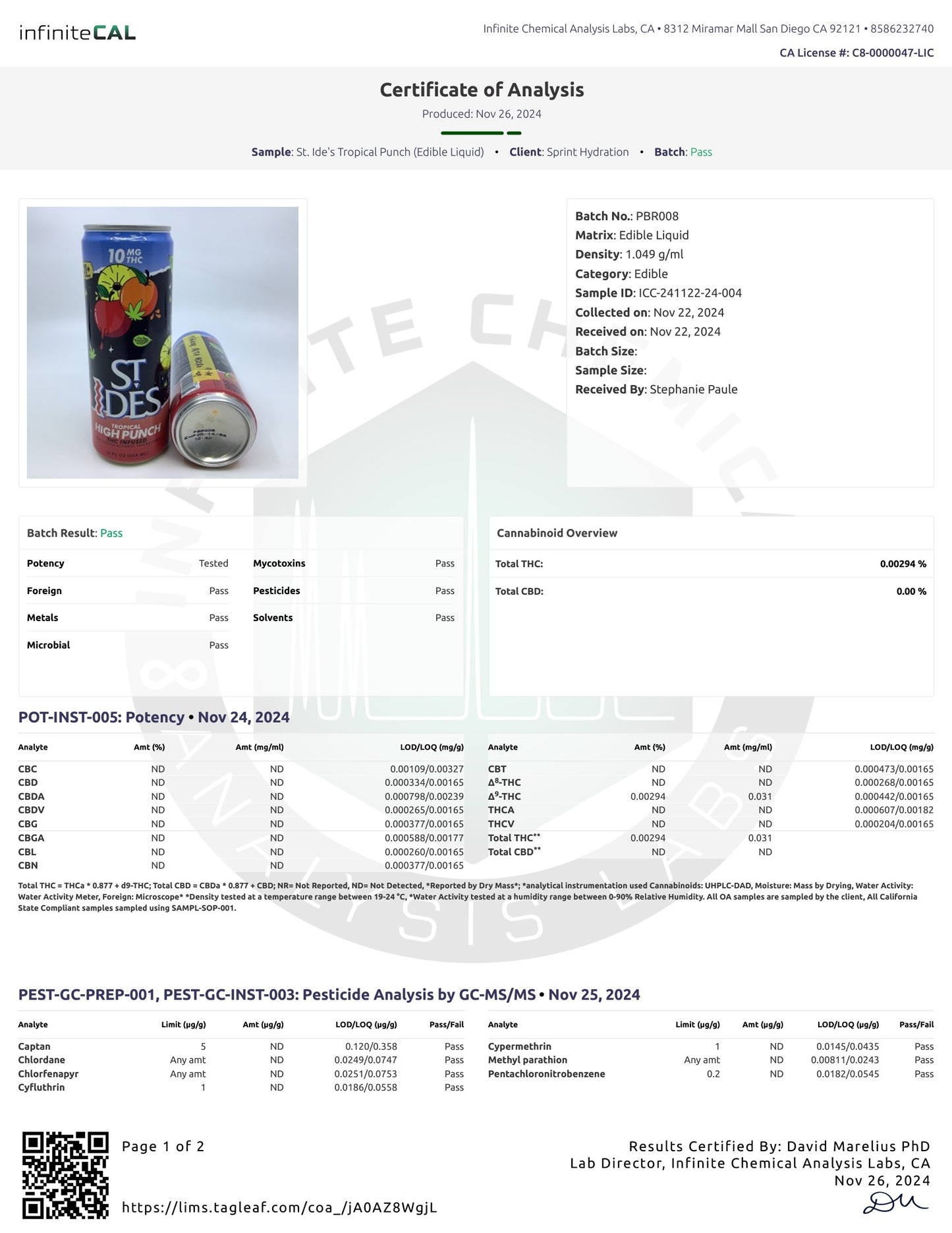 THC Drinks 10mg