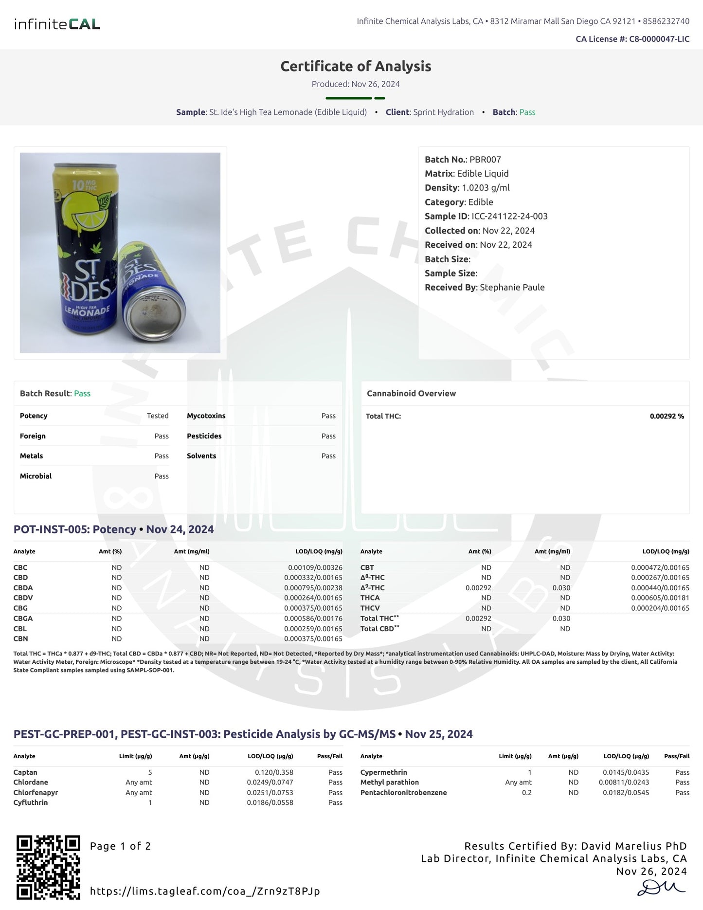 THC Drinks 10mg