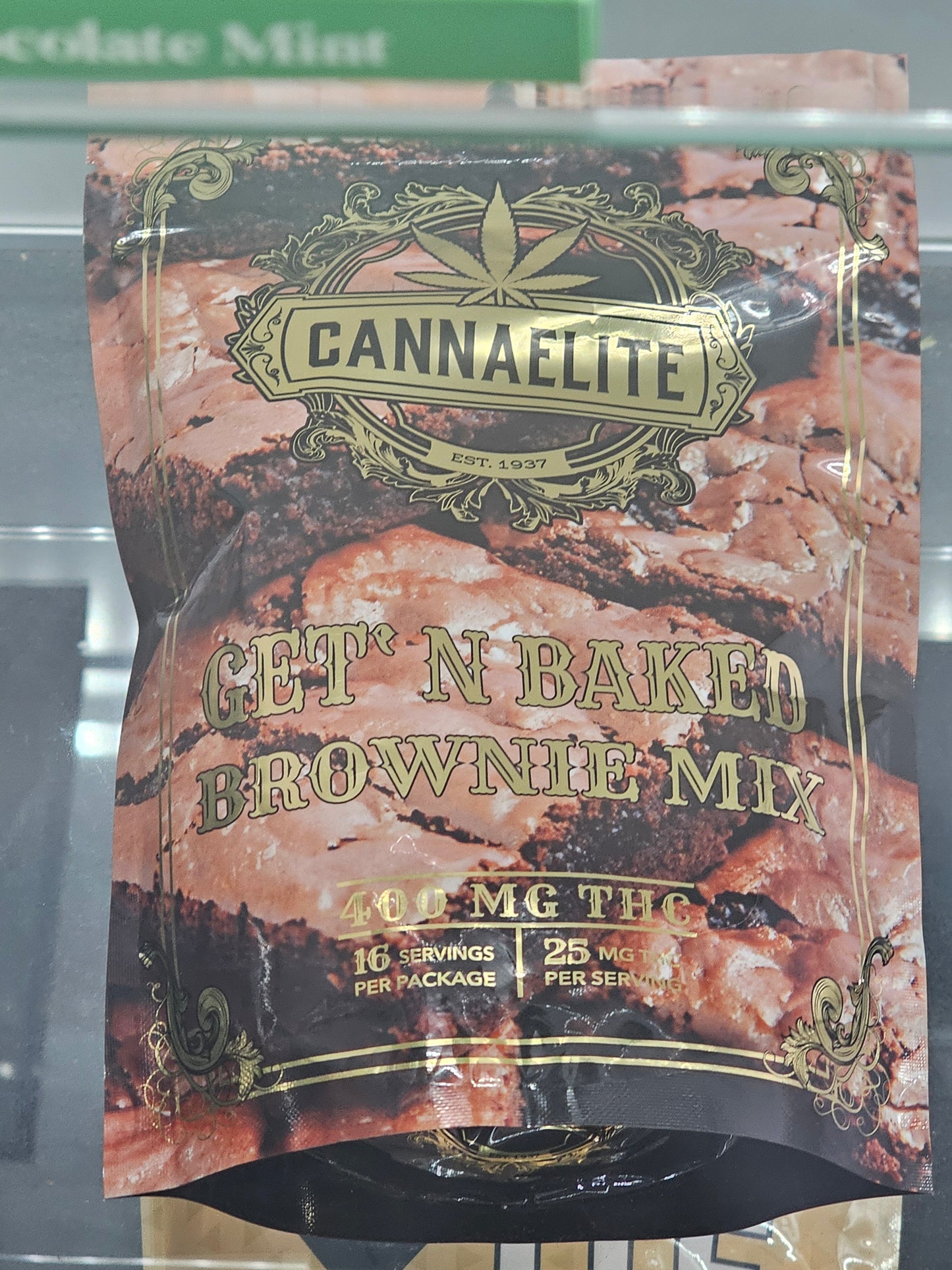 Cannaelite Get N Baked brownie Mix 400mg (Batch# SA-260219-77219)