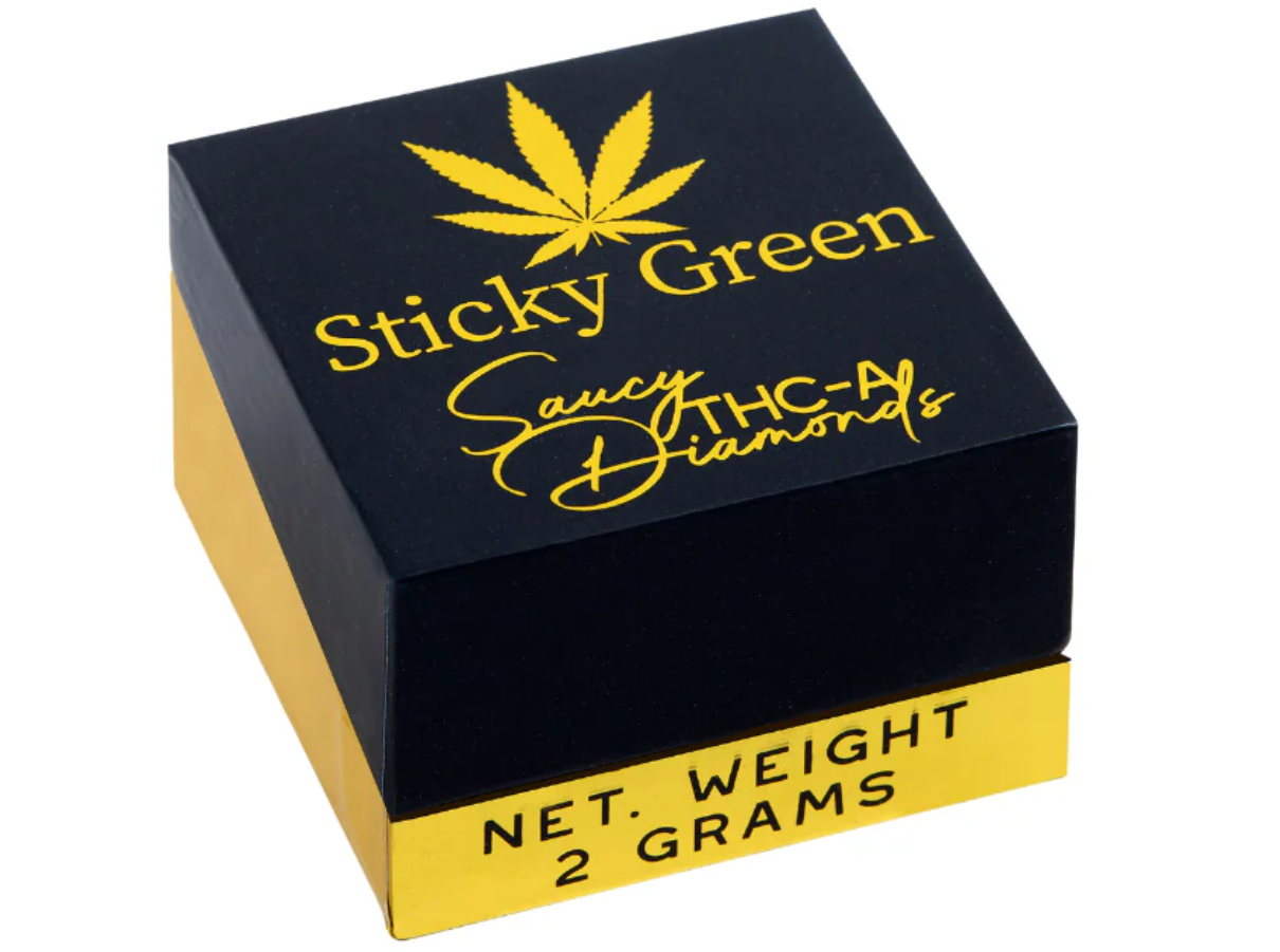 Sticky Green Saucy Diamonds 2g