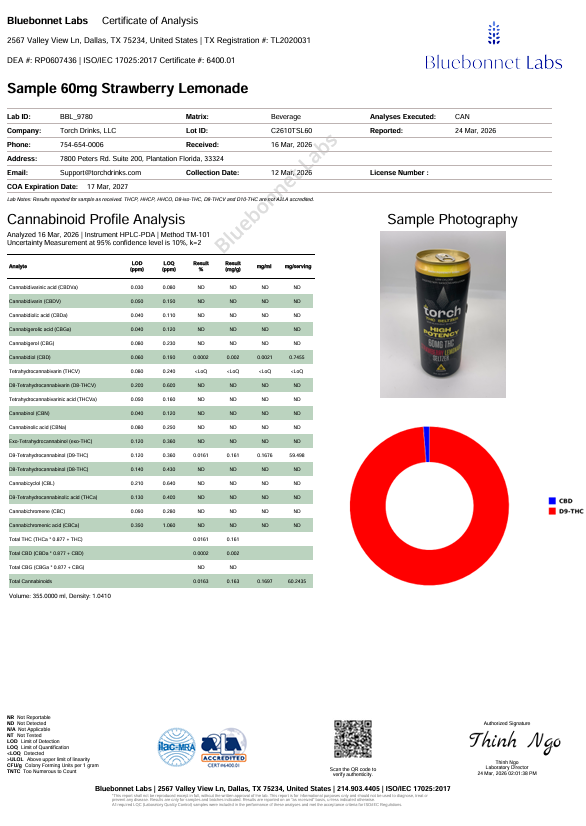 60mg High Potency Seltzers