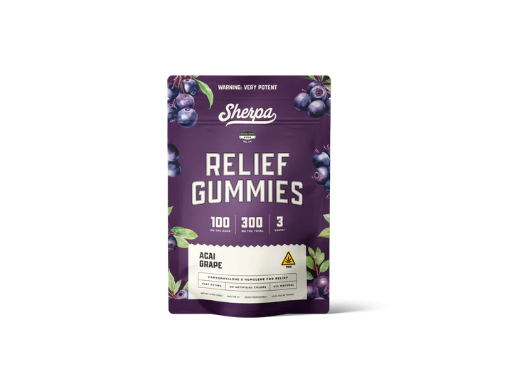 Sherpa Relief Gummies (3ct) (batch#AG100126)
