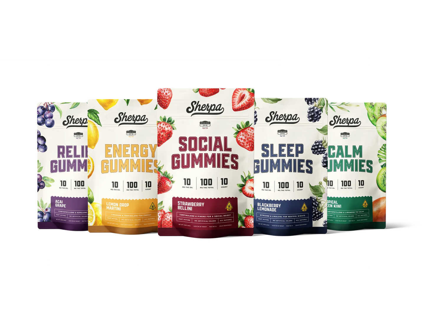 Sherpa 10mg Gummies: 10ct Bag