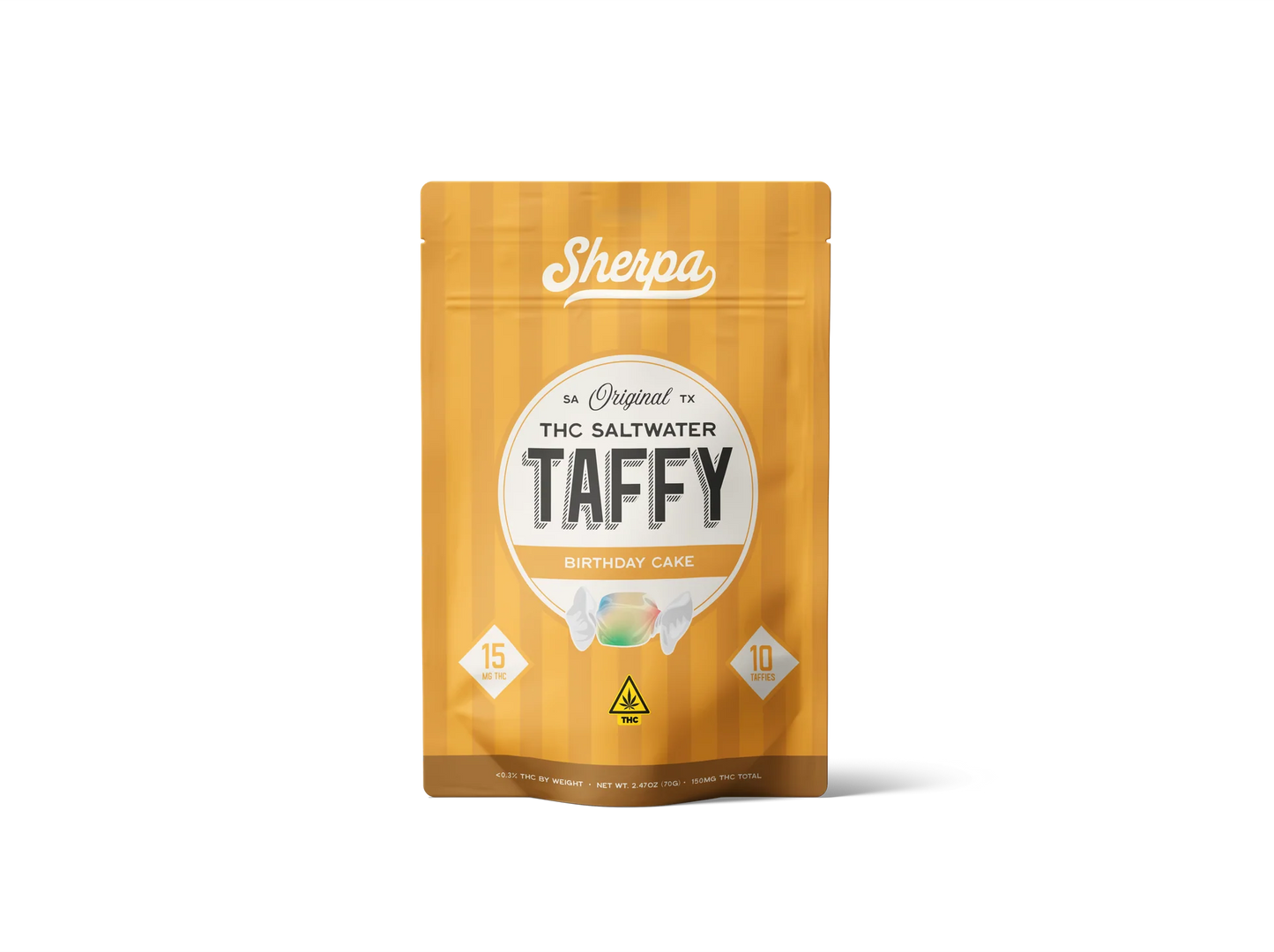 Sherpa THC Saltwater Taffy 15MG
