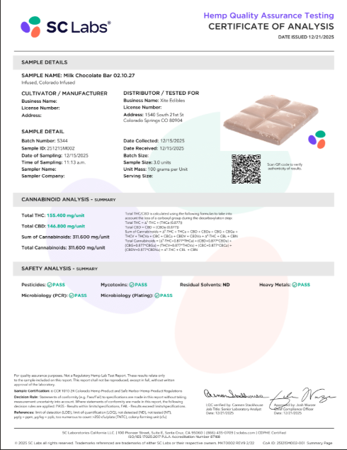 Xite Chocolate Bar 300mg
