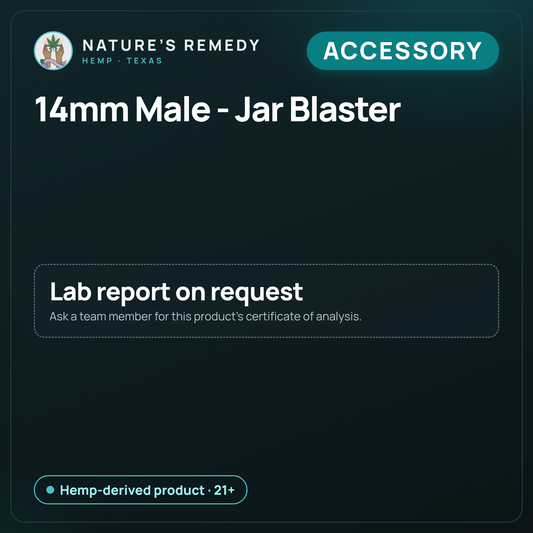 Nature's Remedy lab card: 14mm Male - Jar Blaster (Accessory)