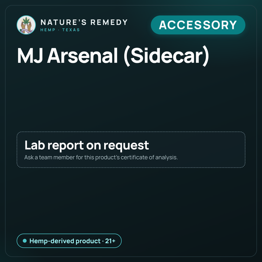 Nature's Remedy lab card: MJ Arsenal (Sidecar) (Accessory)