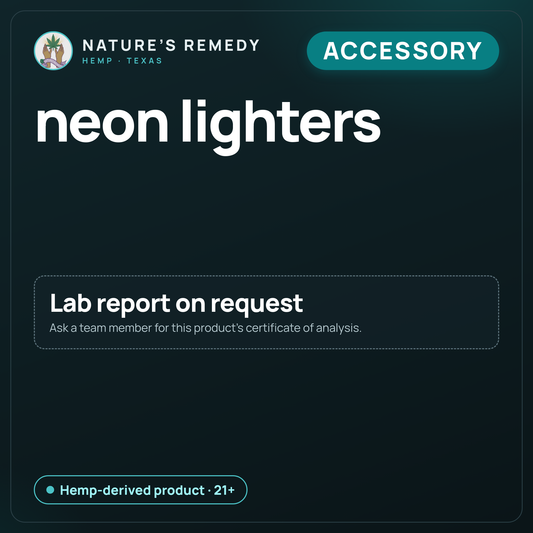 Nature's Remedy lab card: neon lighters (Accessory)