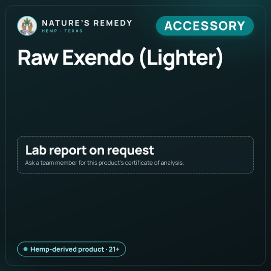 Nature's Remedy lab card: Raw Exendo (Lighter) (Accessory)