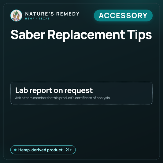 Nature's Remedy lab card: Saber Replacement Tips (Accessory)