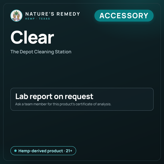 Nature's Remedy lab card: Clear — The Depot Cleaning Station (Accessory)