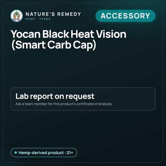 Nature's Remedy lab card: Yocan Black Heat Vision (Smart Carb Cap) (Accessory)