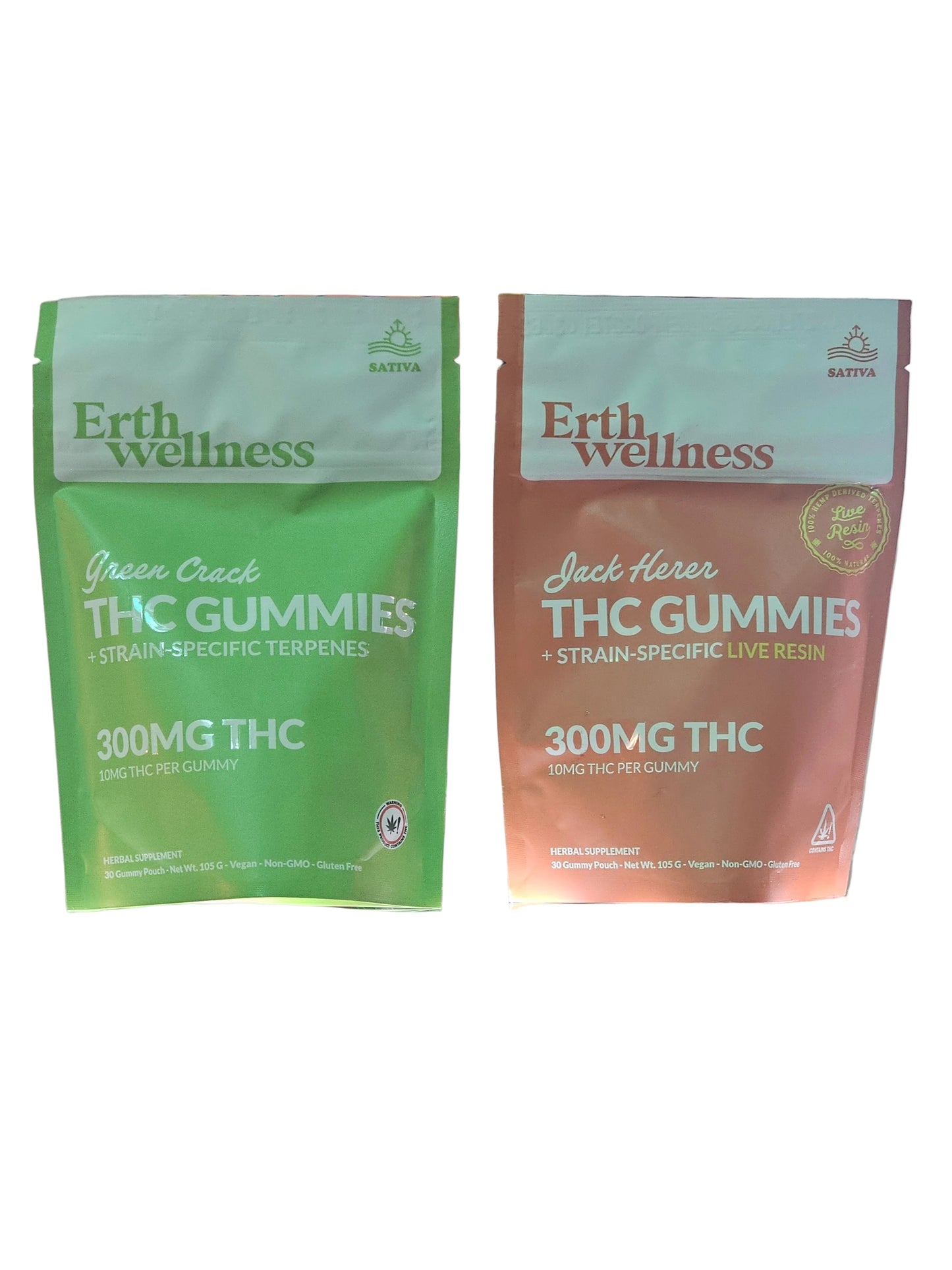 Erth Wellness THC Gummies + Strain Specific Terpenes